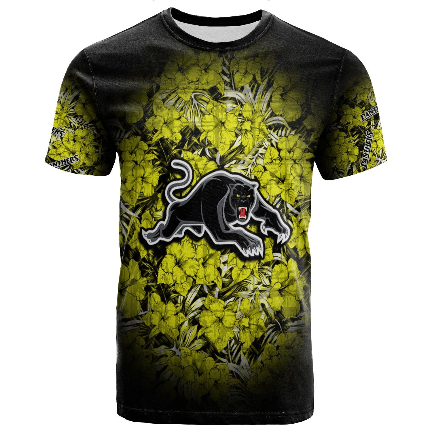penrith-panthers-t-shirt-polynesian-hibiscus-tropical-vintage-nrl