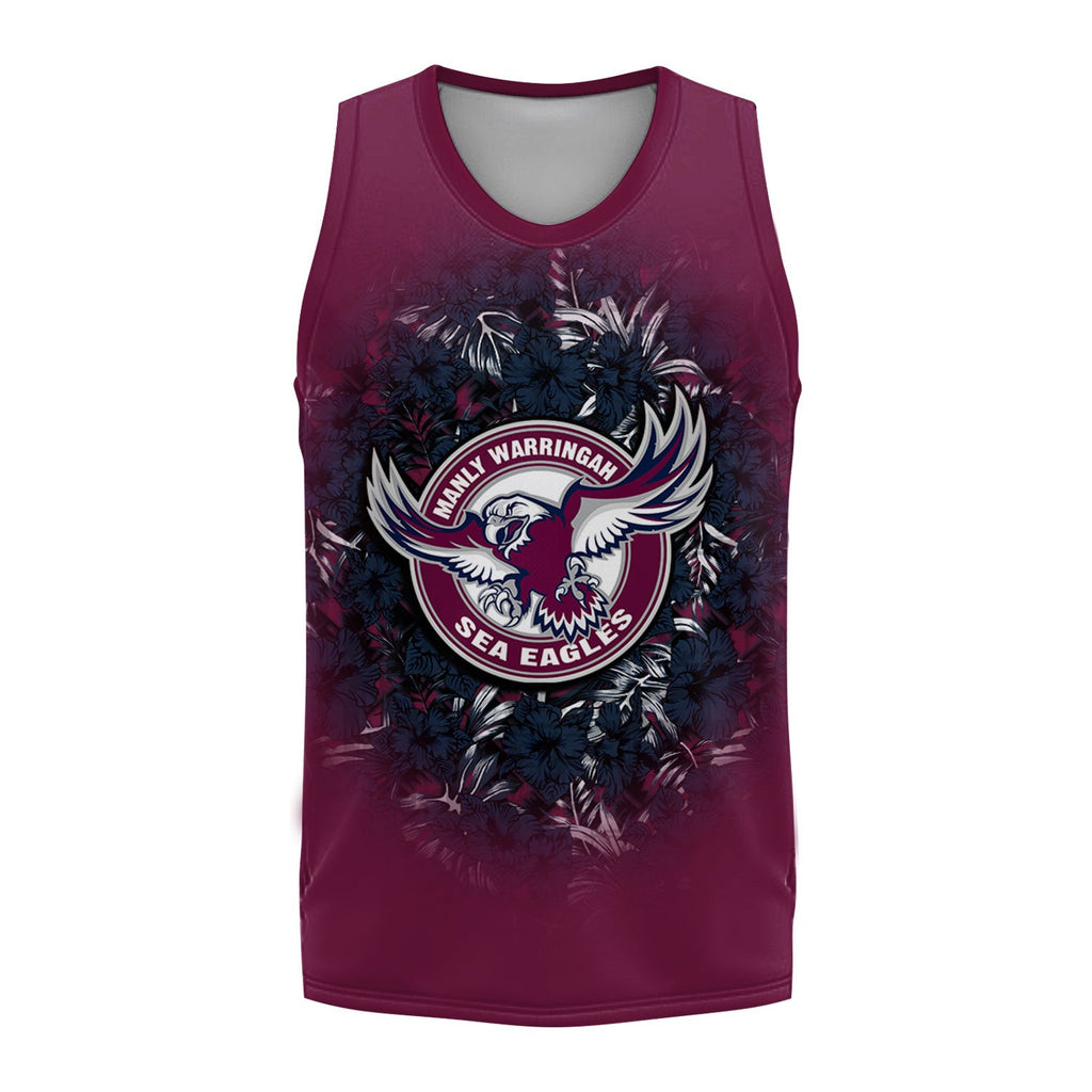 manly-warringah-sea-eagles-basketball-jersey-polynesian-hibiscus-tropical-vintage-nrl
