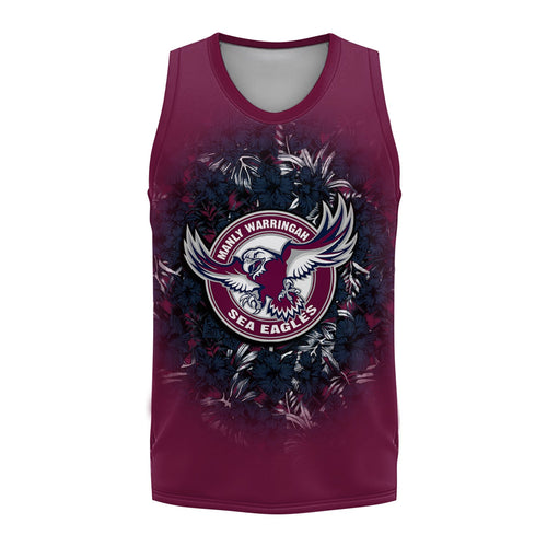 manly-warringah-sea-eagles-basketball-jersey-polynesian-hibiscus-tropical-vintage-nrl
