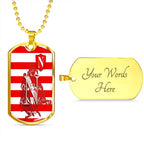 Vibe Hoodie Dog Tag - (Custom) Newcastle Rebels Rugby - Rugby Team Dog Tag