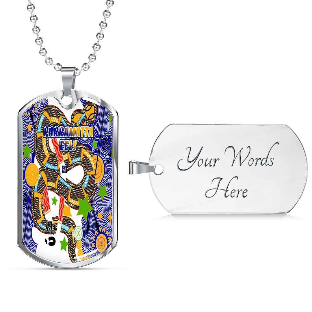 Vibe Hoodie Dog Tag - Parramatta Eels Indigenous - Rugby Team Dog Tag