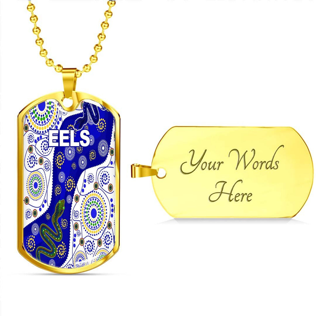 Vibe Hoodie Dog Tag - (Custom) Parramatta Eels Naidoc Blue Version - Rugby Team Dog Tag