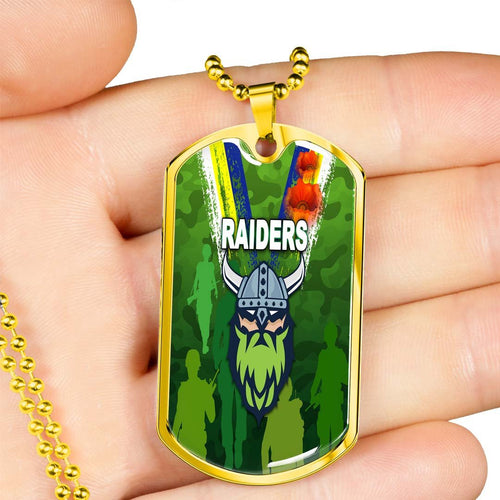 Vibe Hoodie Dog Tag - Canberra Raiders Anzac Day - Rugby Team Dog Tag