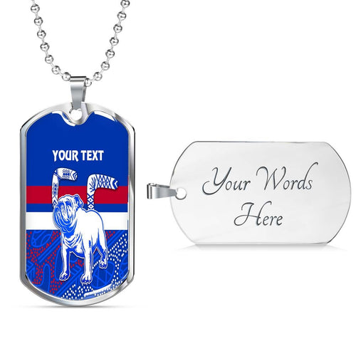 Vibe Hoodie Dog Tag - (Custom) Canterbury-Bankstown Bulldogs Special Indigenous - Rugby Team Dog Tag