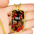 Vibe Hoodie Dog Tag - Parramatta Eels Indigenous Naidoc Black - Rugby Team Dog Tag
