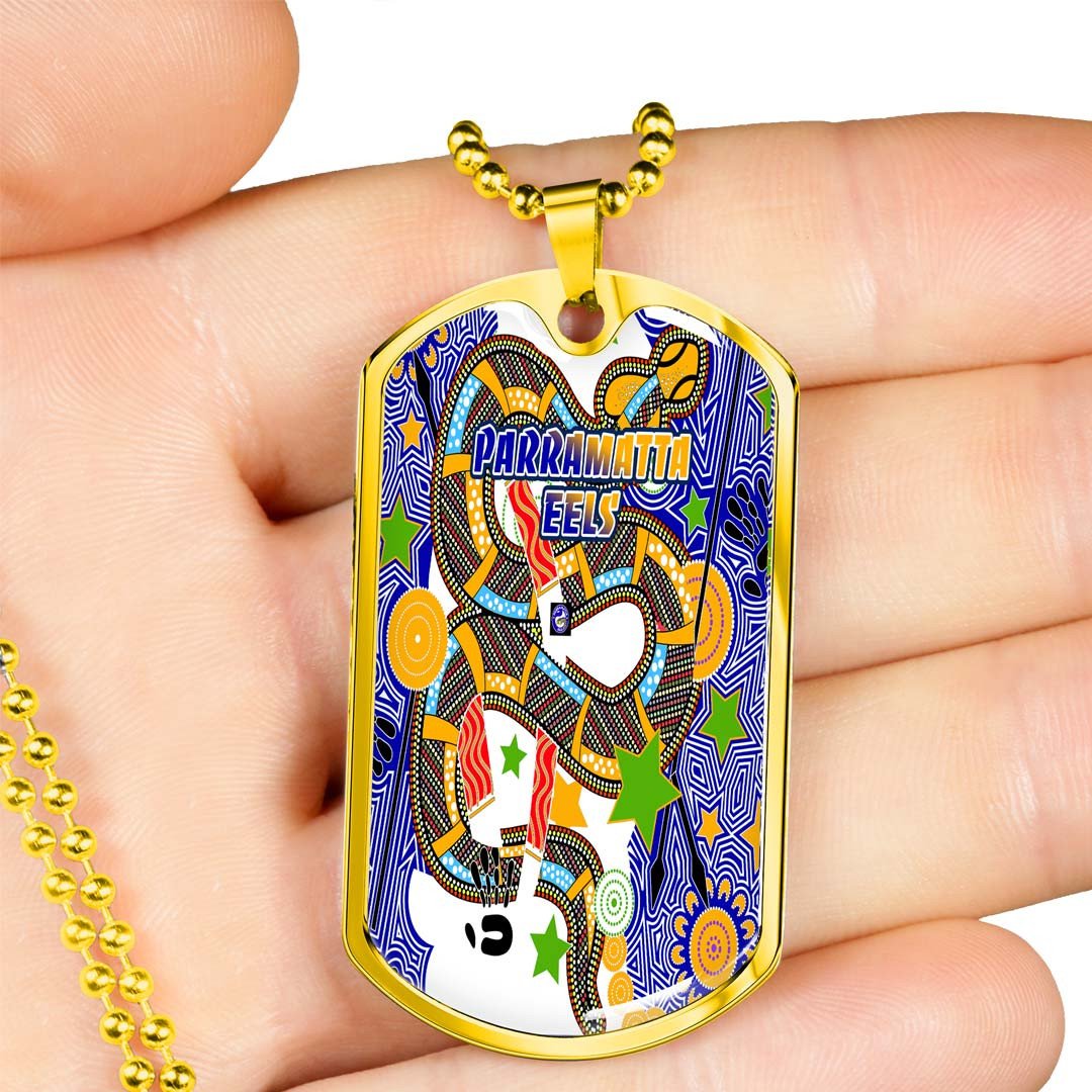 Vibe Hoodie Dog Tag - Parramatta Eels Indigenous - Rugby Team Dog Tag