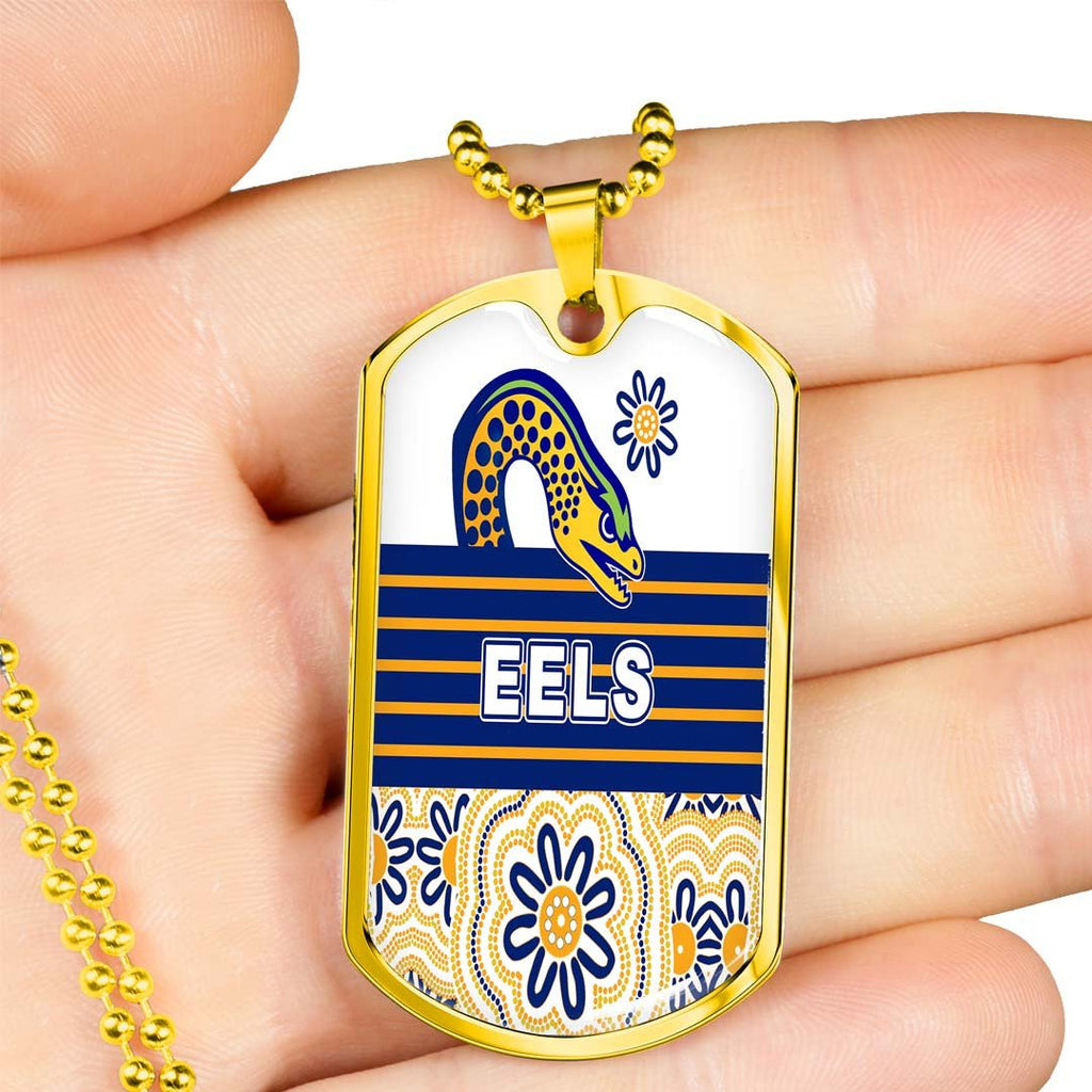 Vibe Hoodie Dog Tag - Parramatta Eels Indigenous New - Rugby Team Dog Tag