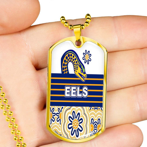 Vibe Hoodie Dog Tag - Parramatta Eels Indigenous New - Rugby Team Dog Tag