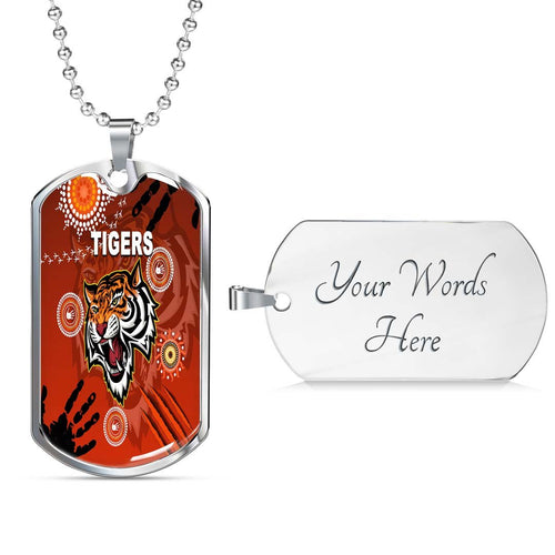 Vibe Hoodie Dog Tag - Wests Tigers Indigenous Victorian Vibes - Rugby Team Dog Tag