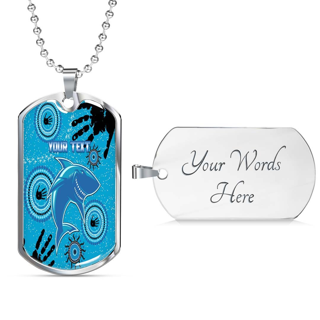Vibe Hoodie Dog Tag - (Custom) Cronulla-Sutherland Sharks - Rugby Team Dog Tag