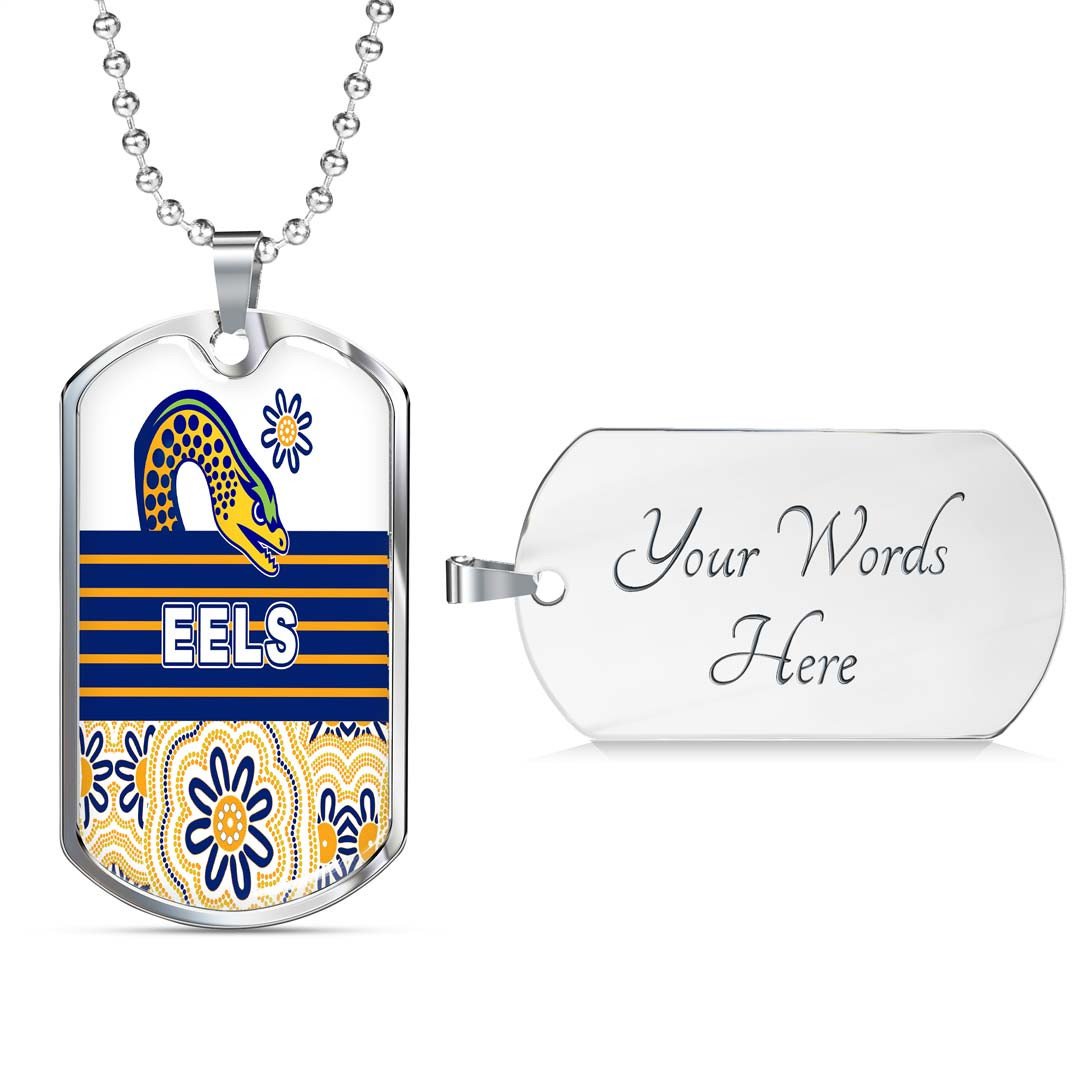 Vibe Hoodie Dog Tag - Parramatta Eels Indigenous New - Rugby Team Dog Tag
