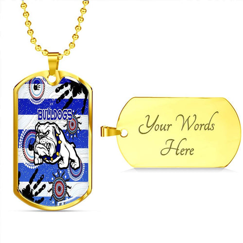 Vibe Hoodie Dog Tag - Canterbury-Bankstown Bulldogs Indigenous Victorian Vibes Version 2.0 - Rugby Team Dog Tag