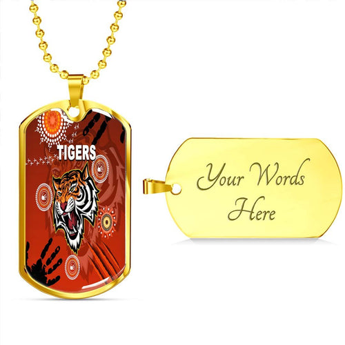 Vibe Hoodie Dog Tag - Wests Tigers Indigenous Victorian Vibes - Rugby Team Dog Tag