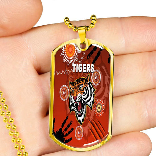 Vibe Hoodie Dog Tag - Wests Tigers Indigenous Victorian Vibes - Rugby Team Dog Tag