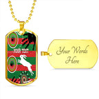 Vibe Hoodie Dog Tag - (Custom) South Sydney Rabbitohs Indigenous Naidoc - Rugby Team Dog Tag