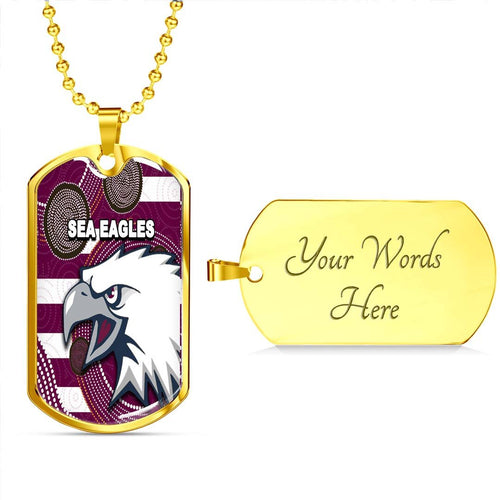 Vibe Hoodie Dog Tag - Manly-Warringah Sea Eagles New - Rugby Team Dog Tag