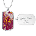 Vibe Hoodie Dog Tag - Brisbane Broncos Indigenous Unique - Rugby Team Dog Tag
