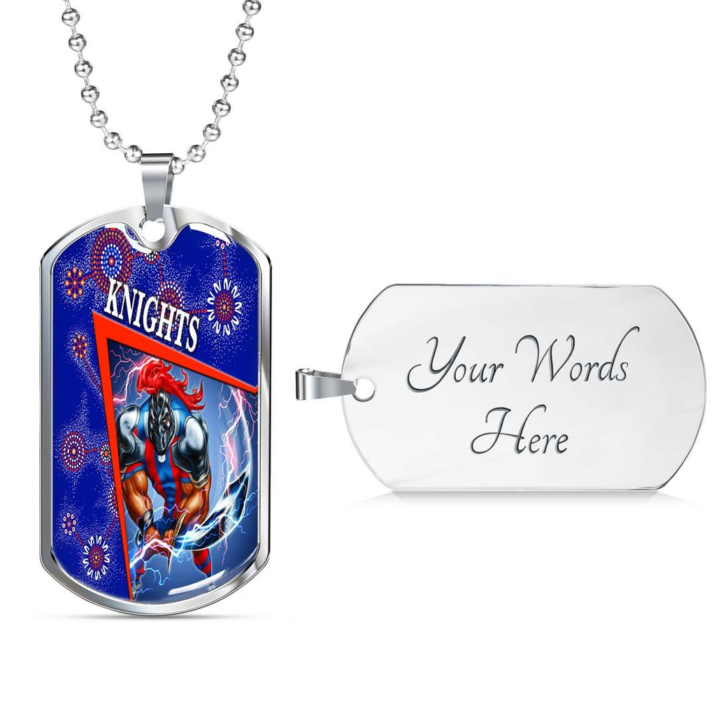 Vibe Hoodie Dog Tag - Newcastle Knights Special - Rugby Team Dog Tag