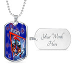 Vibe Hoodie Dog Tag - Newcastle Knights Special - Rugby Team Dog Tag