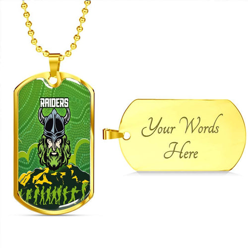 Vibe Hoodie Dog Tag - Canberra Raiders Indigenous & Anzac - Rugby Team Dog Tag