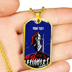 Vibe Hoodie Dog Tag - (Custom) Newcastle Knights Anzac Day - Rugby Team Dog Tag