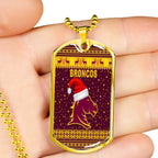 Vibe Hoodie Dog Tag - Brisbane Broncos Christmas Unique Maroon - Rugby Team Dog Tag