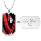 Vibe Hoodie Dog Tag - Newcastle Knights Black - Rugby Team Dog Tag