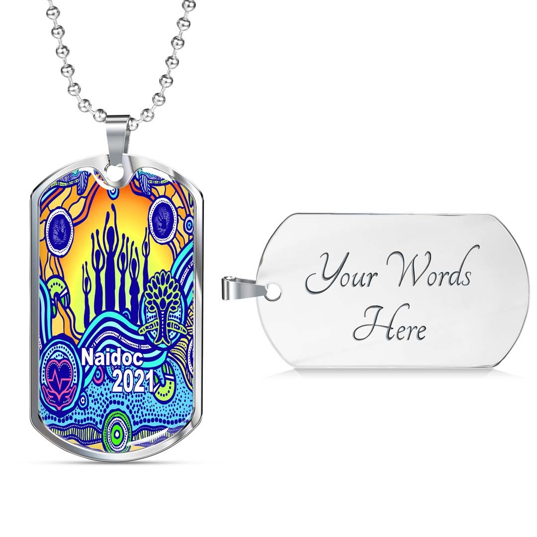 Vibe Hoodie Dog Tag - Naidoc Heal Country Dog Tag