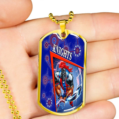 Vibe Hoodie Dog Tag - Newcastle Knights Special - Rugby Team Dog Tag