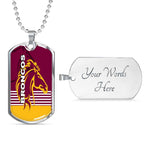 Vibe Hoodie Dog Tag - Brisbane Broncos - Rugby Team Dog Tag