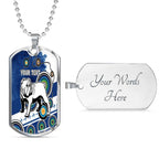 Vibe Hoodie Dog Tag - (Custom) Canterbury-Bankstown Bulldogs Grunge Indigenous - Rugby Team Dog Tag