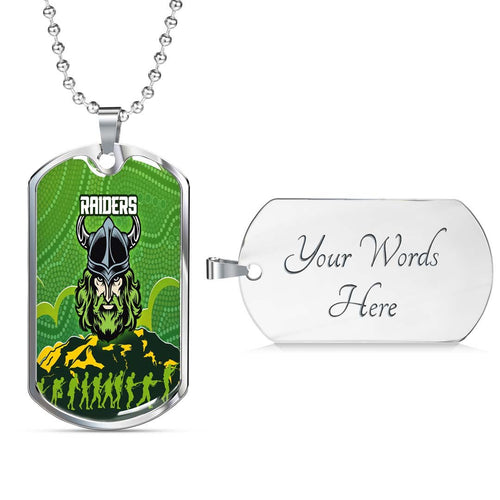 Vibe Hoodie Dog Tag - Canberra Raiders Indigenous & Anzac - Rugby Team Dog Tag