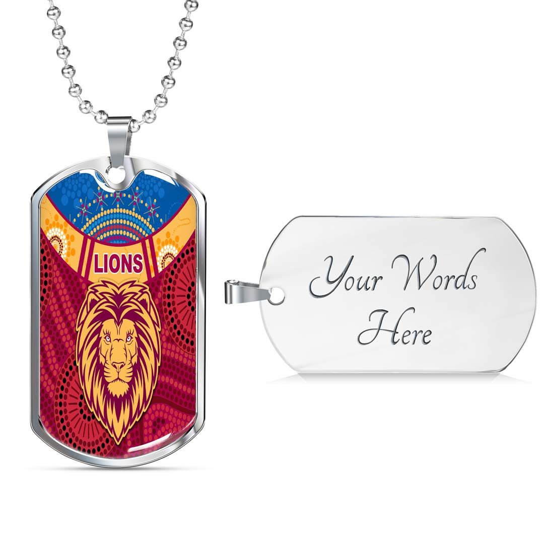 Vibe Hoodie Dog Tag - Brisbane Broncos Simple Style - Rugby Team Dog Tag
