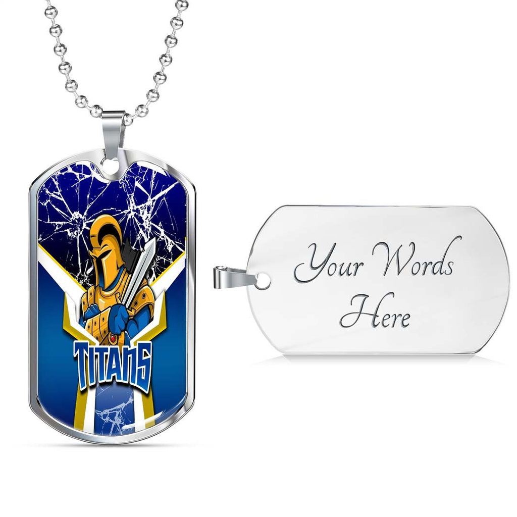 Vibe Hoodie Dog Tag - Gold Coast Titans - Rugby Team Dog Tag