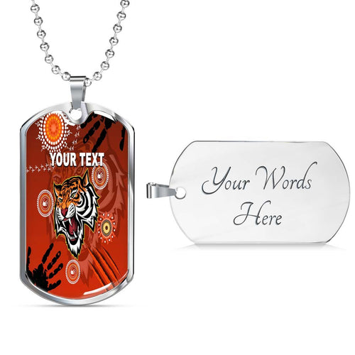 Vibe Hoodie Dog Tag - (Custom) Wests Tigers Indigenous Victorian Vibes - Rugby Team Dog Tag