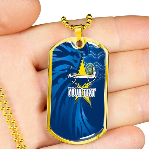 Vibe Hoodie Dog Tag - (Custom) North Queensland Cowboys - Rugby Team Dog Tag