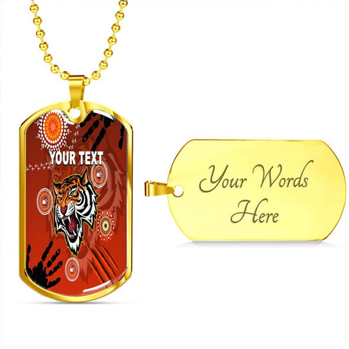 Vibe Hoodie Dog Tag - (Custom) Wests Tigers Indigenous Victorian Vibes - Rugby Team Dog Tag