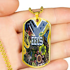 Vibe Hoodie Dog Tag - Parramatta Eels Indigenous Naidoc Royal - Rugby Team Dog Tag