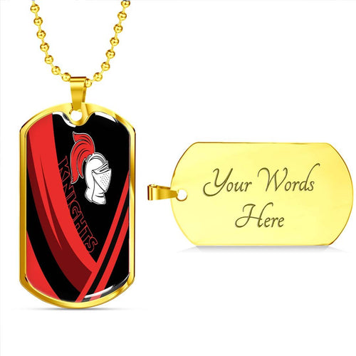 Vibe Hoodie Dog Tag - Newcastle Knights Black - Rugby Team Dog Tag
