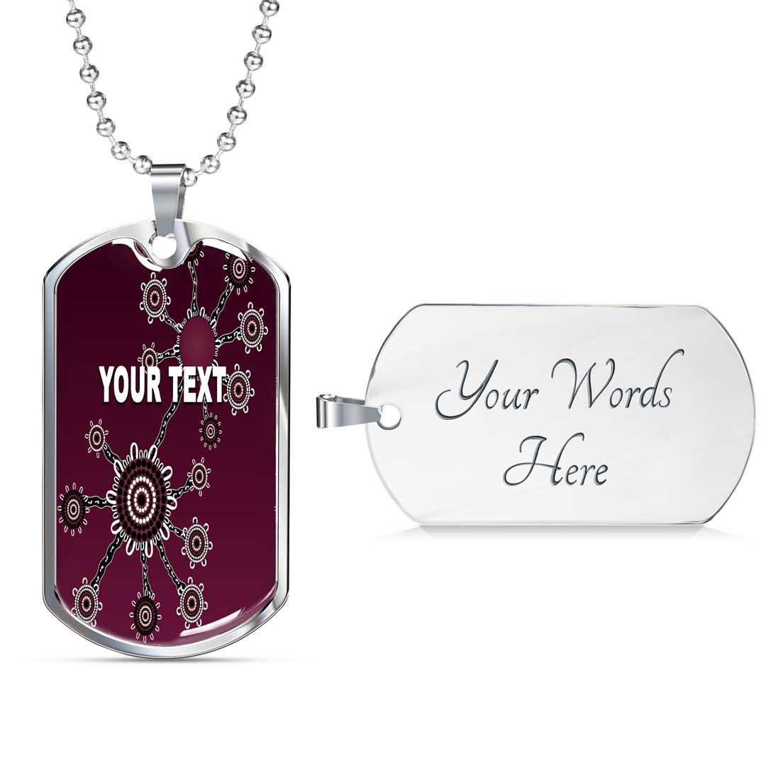 Vibe Hoodie Dog Tag - (Custom) Manly-Warringah Sea Eagles Simple Indigenous & Camouflage - Rugby Team Dog Tag