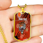 Vibe Hoodie Dog Tag - (Custom) Wests Tigers Indigenous Victorian Vibes - Rugby Team Dog Tag