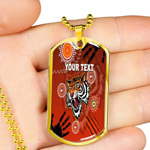 Vibe Hoodie Dog Tag - (Custom) Wests Tigers Indigenous Victorian Vibes - Rugby Team Dog Tag