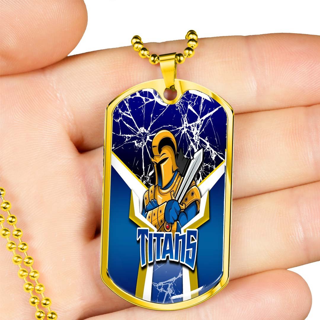 Vibe Hoodie Dog Tag - Gold Coast Titans - Rugby Team Dog Tag