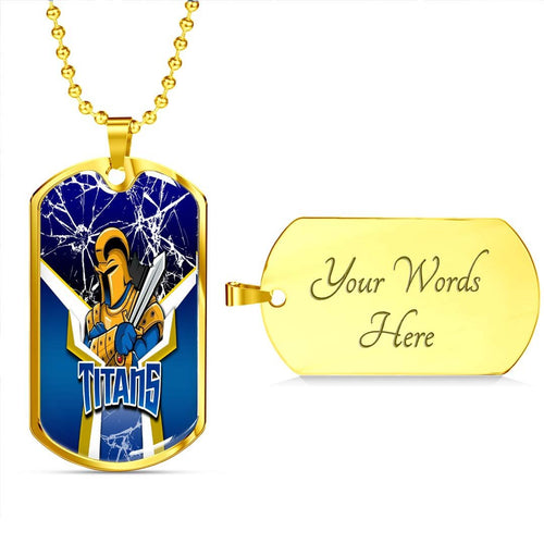 Vibe Hoodie Dog Tag - Gold Coast Titans - Rugby Team Dog Tag