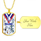 Vibe Hoodie Dog Tag - Canterbury-Bankstown Bulldogs Anzac Day New - Rugby Team Dog Tag