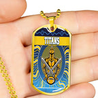 Vibe Hoodie Dog Tag - Gold Coast Titans Naidoc New - Rugby Team Dog Tag