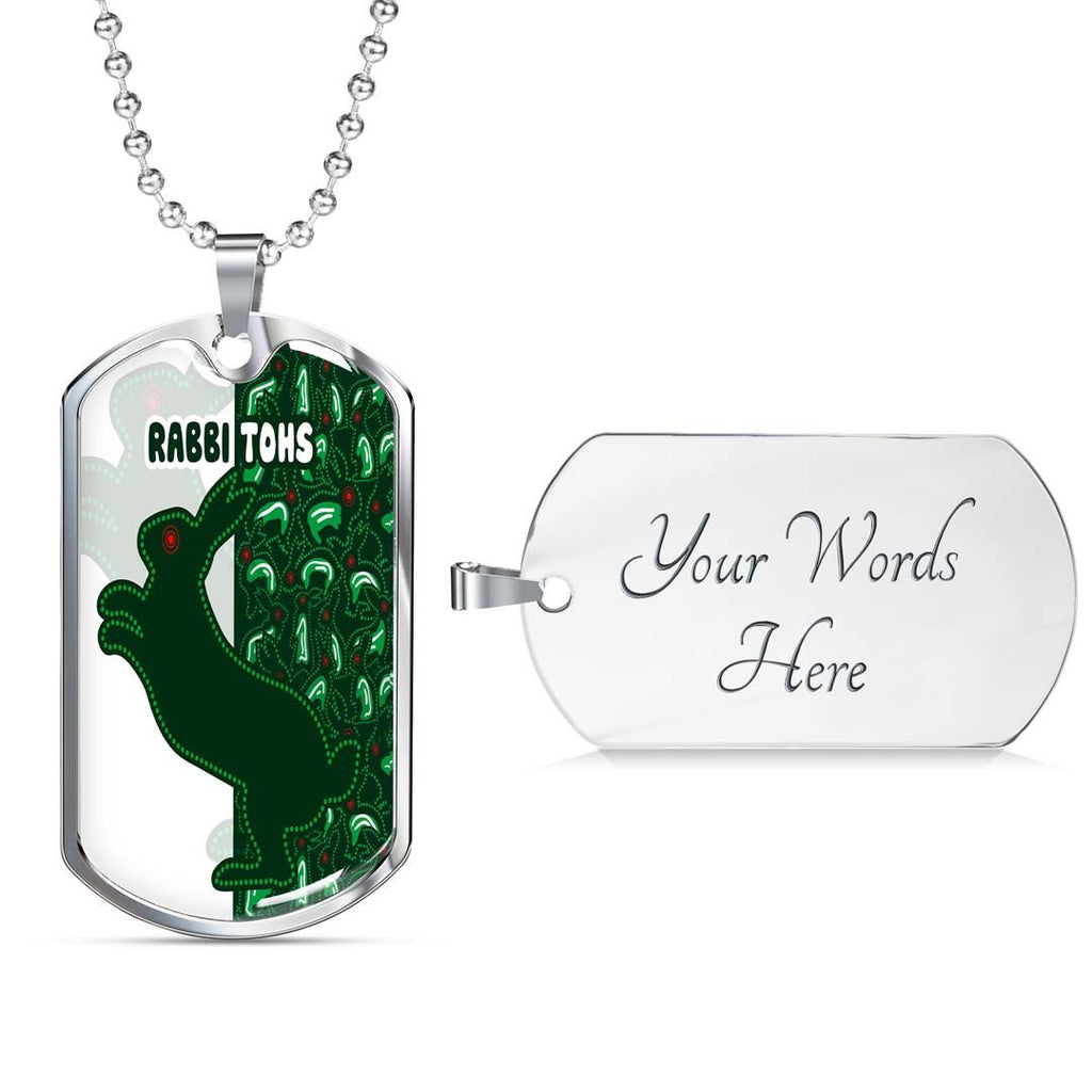 Vibe Hoodie Dog Tag - South Sydney Rabbitohs Indigenous - Rugby Team Dog Tag