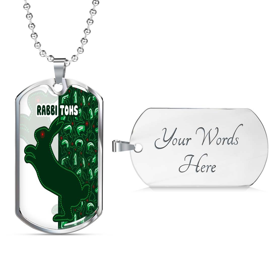 Vibe Hoodie Dog Tag - South Sydney Rabbitohs Indigenous - Rugby Team Dog Tag