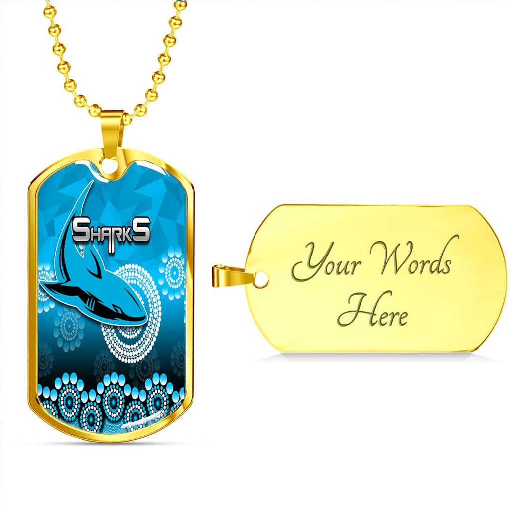 Vibe Hoodie Dog Tag - Cronulla-Sutherland Sharks Anzac Day - Rugby Team Dog Tag
