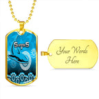 Vibe Hoodie Dog Tag - Cronulla-Sutherland Sharks Anzac Day - Rugby Team Dog Tag